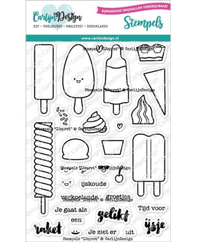 CarlijnDesign Stempels Ijspret (CDST-0089B) (DISCONTINUED)