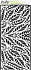Slim Line Shadow of Leaves 4x10 Inch Stencil (SC-316) (OUTLET)