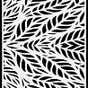 Picket Fence Studios Slim Line Shadow of Leaves 4x10 Inch Stencil (SC-316) (OUTLET)