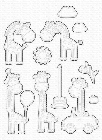 My Favorite Things Joyful Giraffes Die-namics (MFT-2316) (OUTLET) My Favorite Things Joyful Giraffes Die-namics (MFT-2316) (OUTLET)