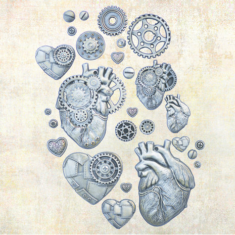 Finnabair Steampunk Hearts Moulds (969448) Finnabair Steampunk Hearts Moulds (969448)