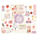 Prima Marketing Strawberry Milkshake Chipboard Stickers (998561) (DISCONTINUED)