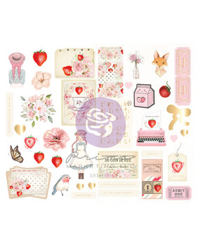 Prima Marketing Strawberry Milkshake Chipboard Stickers (998561) (DISCONTINUED) Prima Marketing Strawberry Milkshake Chipboard Stickers (998561) (DISCONTINUED)