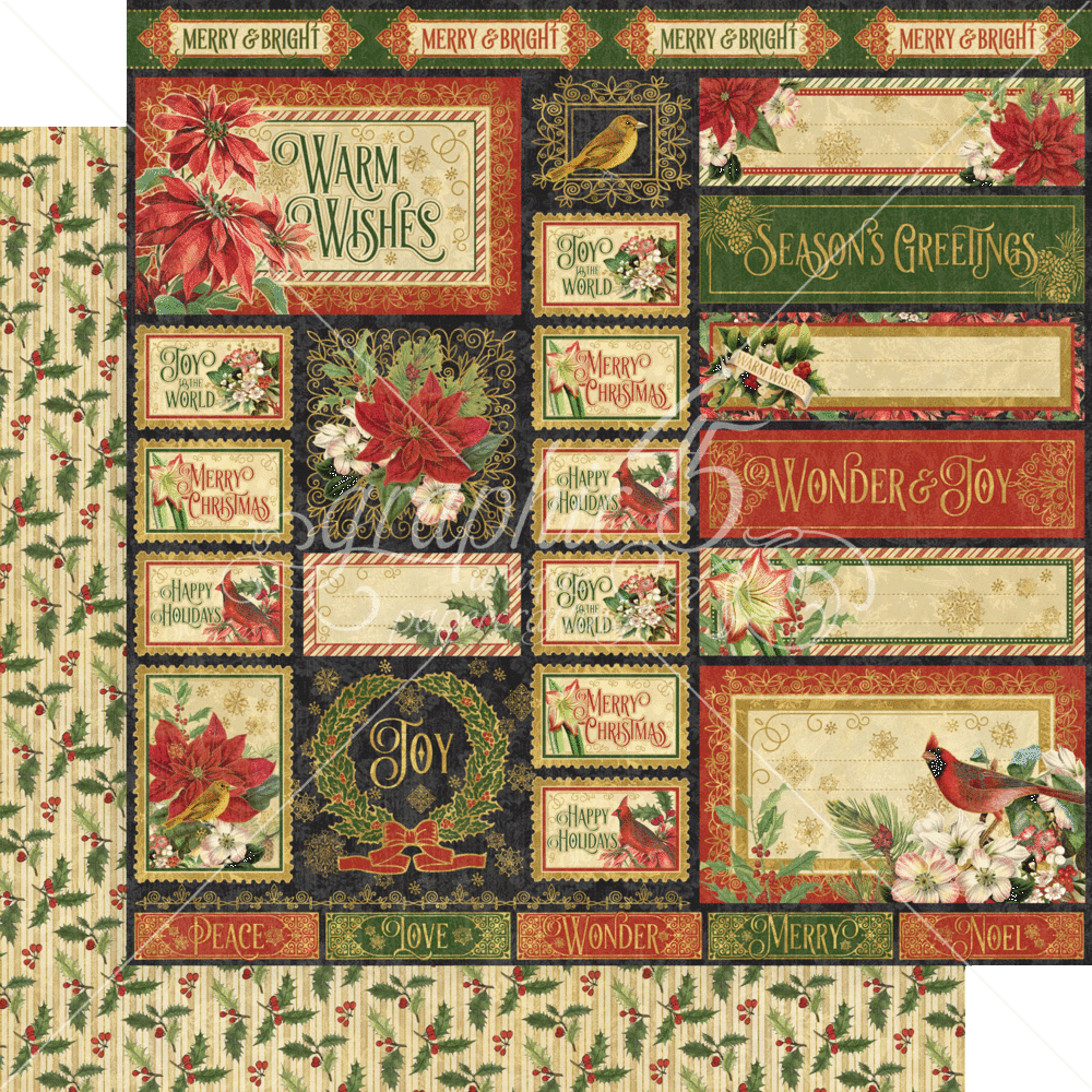 Graphic 45 Warm Wishes 12x12 Inch Collection Pack (4502489) (DISCONTINUED) Graphic 45 Warm Wishes 12x12 Inch Collection Pack (4502489) (DISCONTINUED)