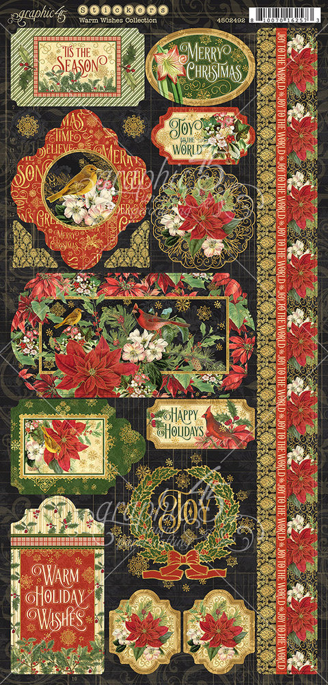 Graphic 45 Warm Wishes Stickers (4502492) (OUTLET) Graphic 45 Warm Wishes Stickers (4502492) (OUTLET)