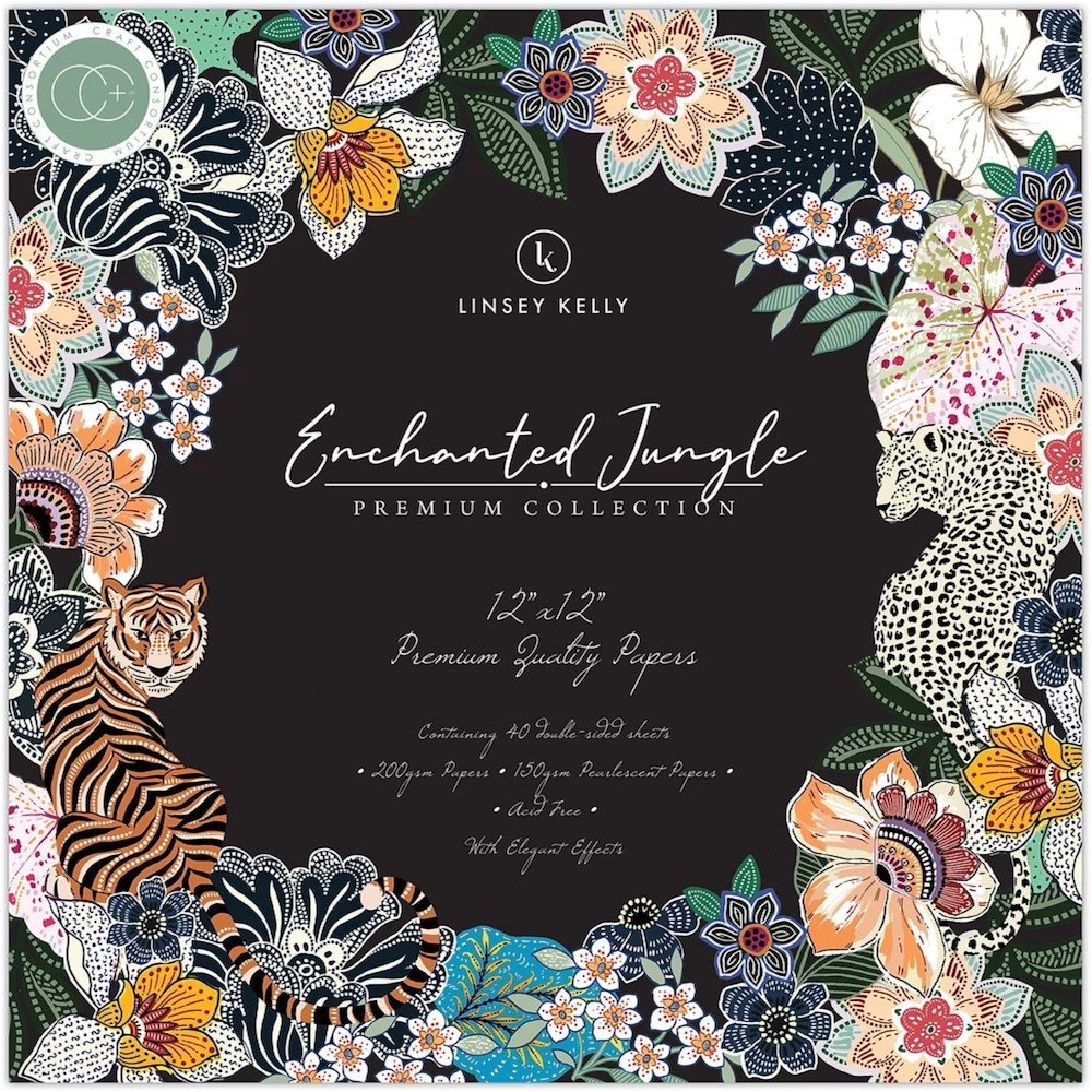 Craft Consortium Enchanted Jungle 12x12 Inch Paper Pad (CCPPAD036) (DISCONTINUED) Craft Consortium Enchanted Jungle 12x12 Inch Paper Pad (CCPPAD036) (DISCONTINUED)