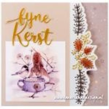 Marianne Design Craftables Dies Stitching Border Pine Twigs (CR1599) (DISCONTINUED)