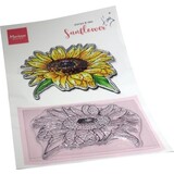 Marianne Design Clear Stamp & Die Tiny's Flowers Sunflower (TC0903) (DISCONTINUED)