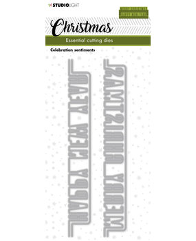 Studio Light Christmas Celebration Sentiments Essentials Cutting Dies (SL-ES-CD240) (OUTLET)