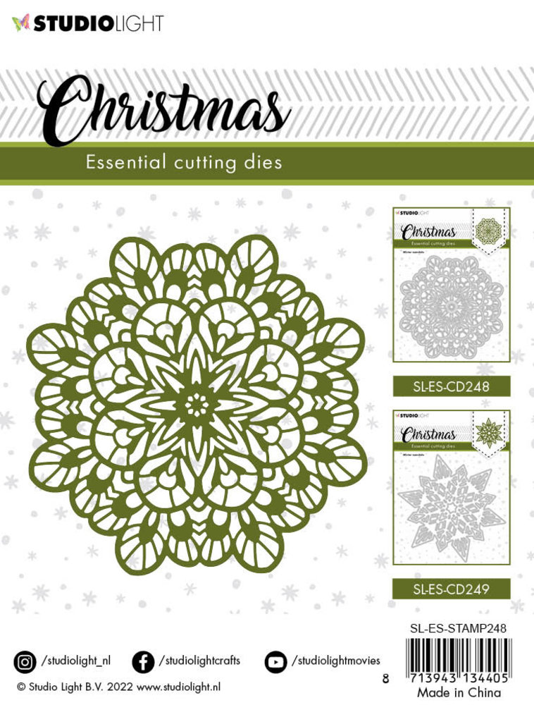 Studio Light Christmas Winter Mandala Essentials Cutting Dies (SL-ES-CD248) (OUTLET) Studio Light Christmas Winter Mandala Essentials Cutting Dies (SL-ES-CD248) (OUTLET)