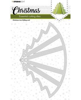 Studio Light Christmas Tree Folding Card Essentials Cutting Dies (SL-ES-CD254) (OUTLET)