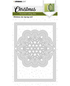 Studio Light Christmas Star Zig-Zag Card Essentials Cutting Dies (SL-ES-CD257) (OUTLET)