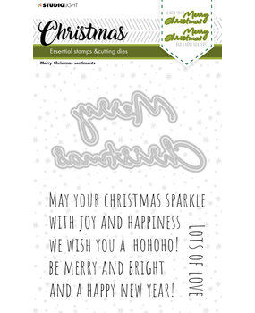 Studio Light Christmas Sentiments Essentials Stamp & Cutting Dies (SL-ES-SCD43) (OUTLET)