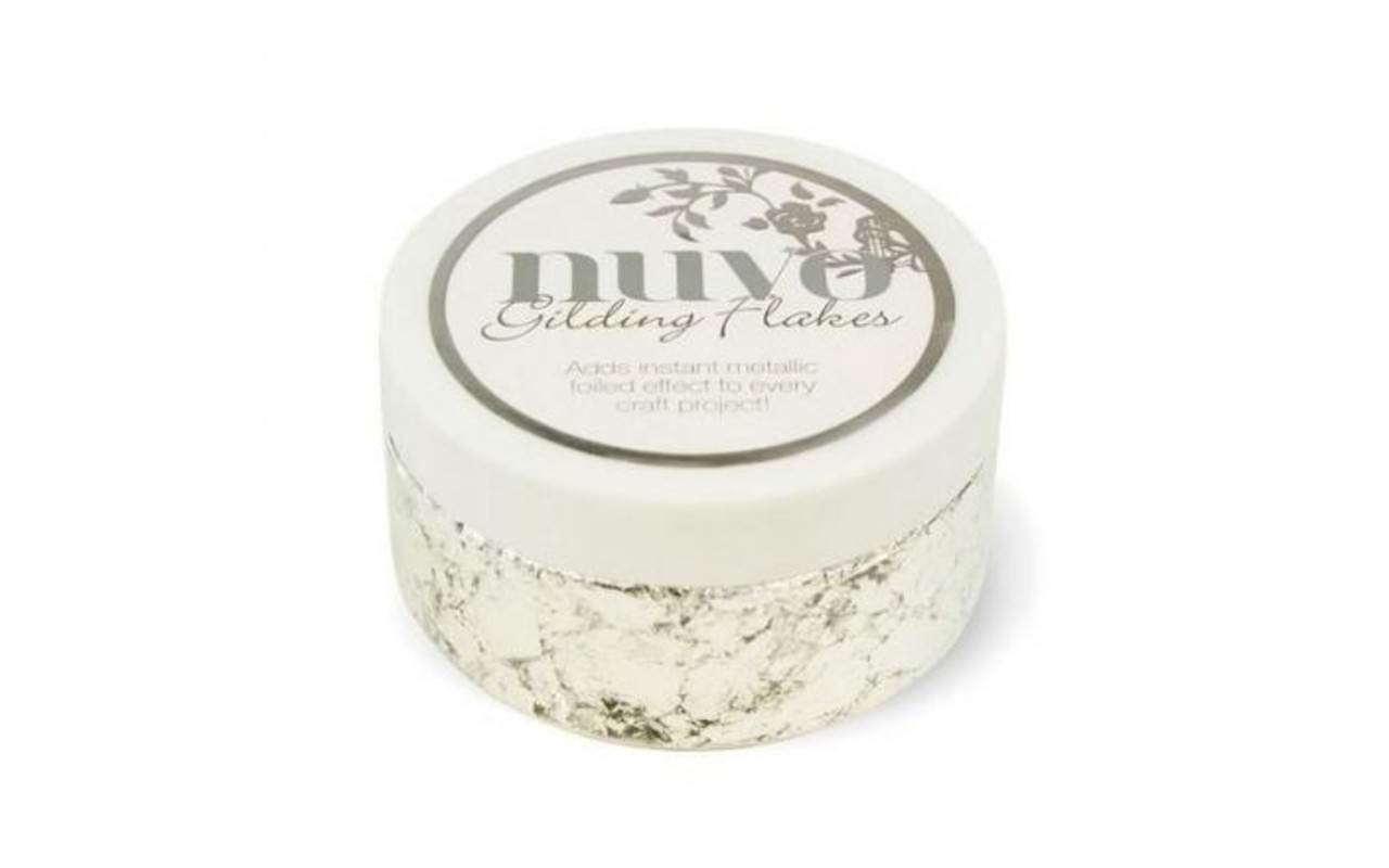 Nuvo Gilding Flakes Silver Bullion (851N)