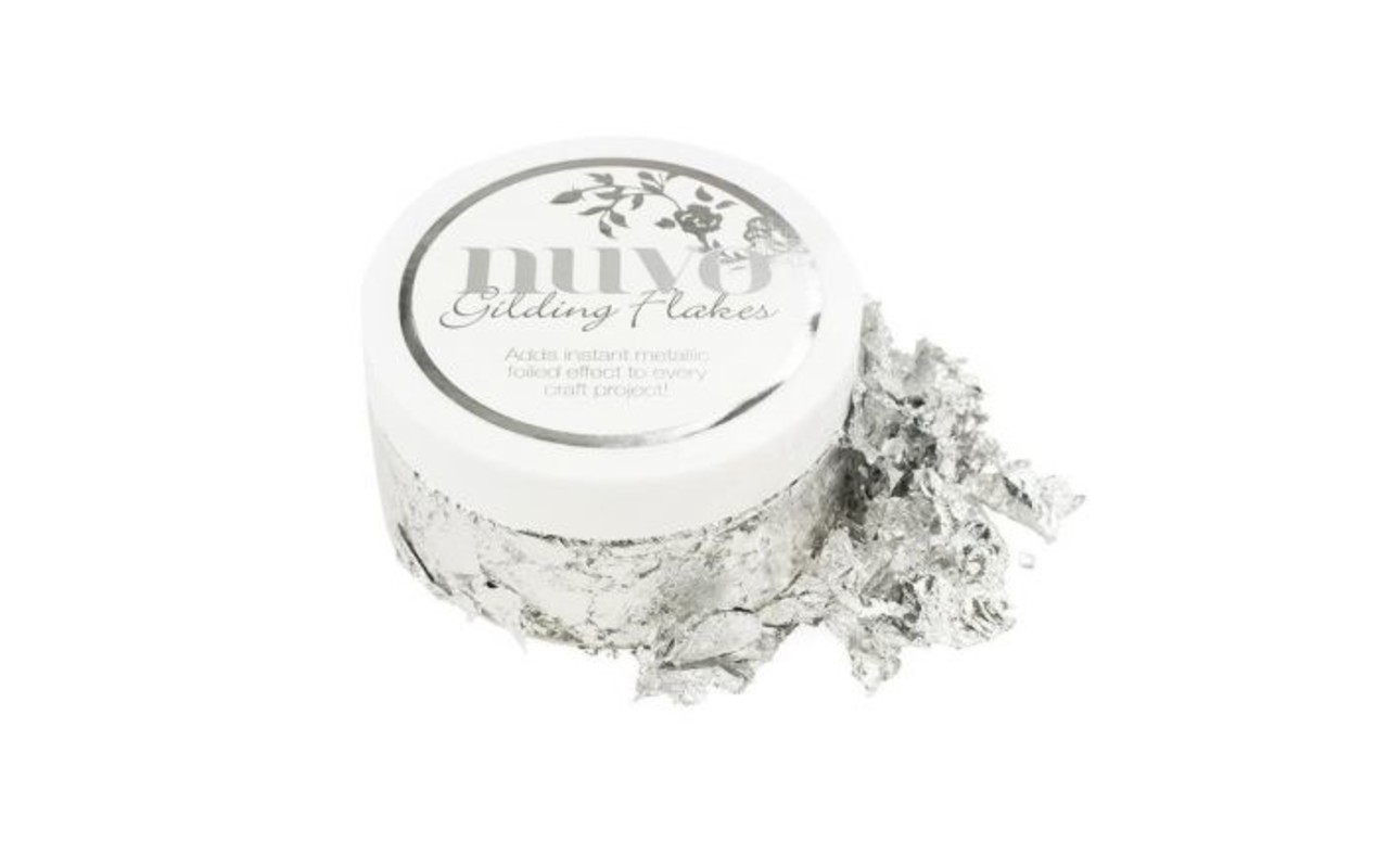 Nuvo Gilding Flakes Silver Bullion (851N)