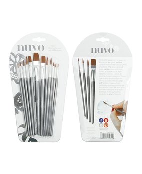Nuvo Nylon Pain Brushes (12pcs) (972N) Nuvo Nylon Pain Brushes (12pcs) (972N)