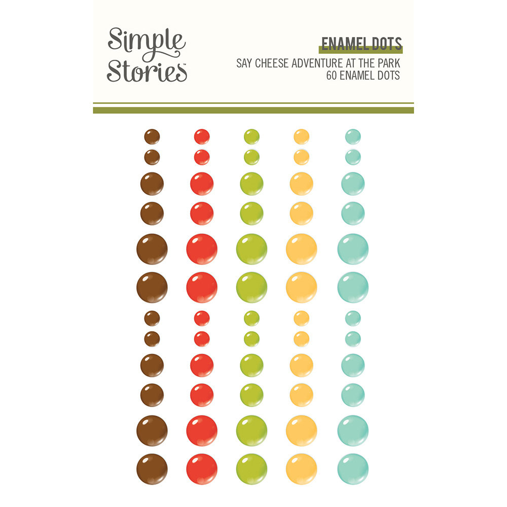 Simple Stories Say Cheese Adventure At The Park Enamel Dots (17959) (DISCONTINUED)