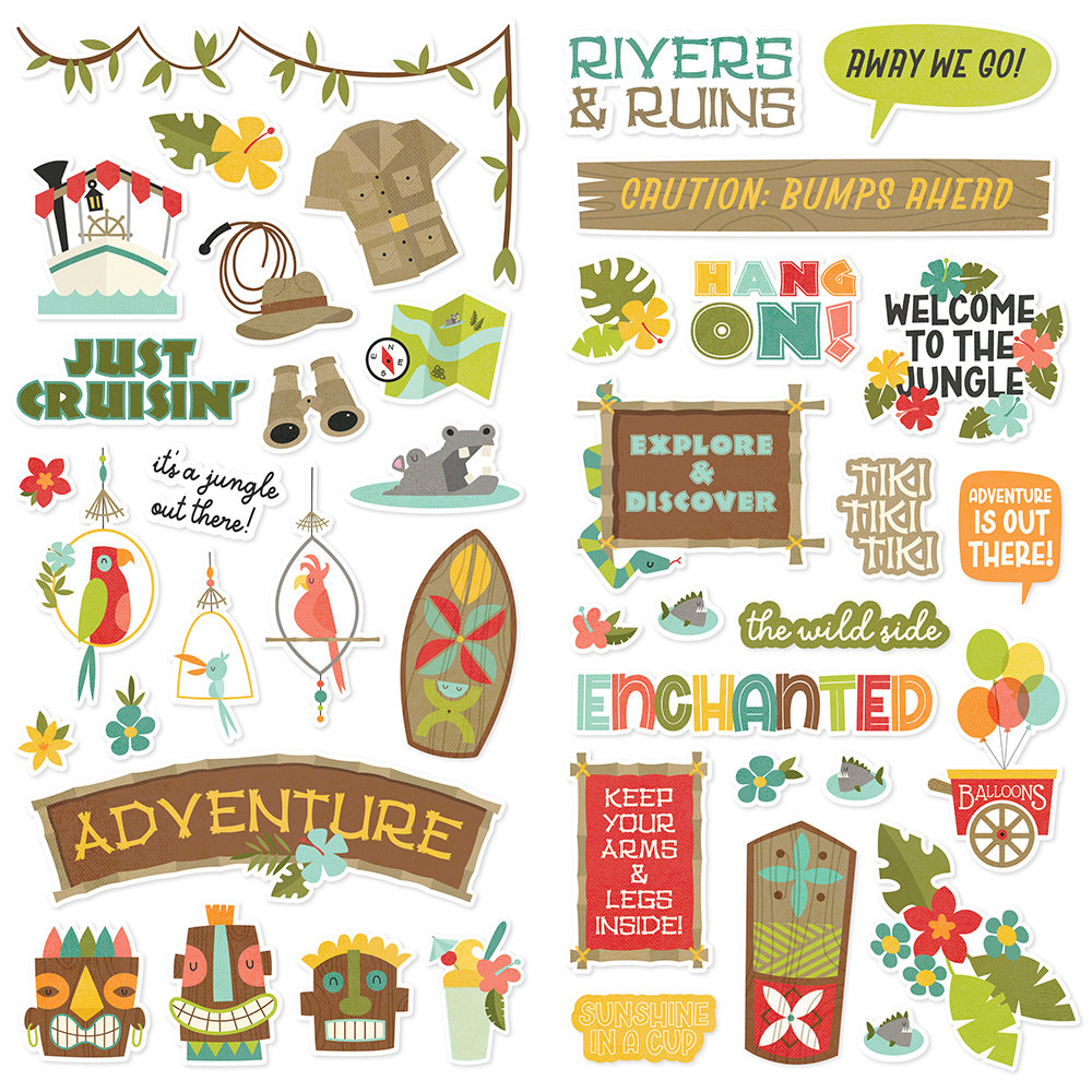 Simple Stories Say Cheese Adventure At The Park Foam Stickers (17957) (DISCONTINUED)