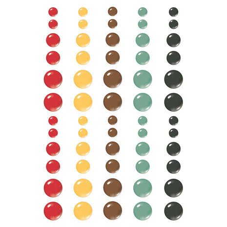 Simple Stories Say Cheese Frontier At The Park Enamel Dots (17991) (DISCONTINUED)