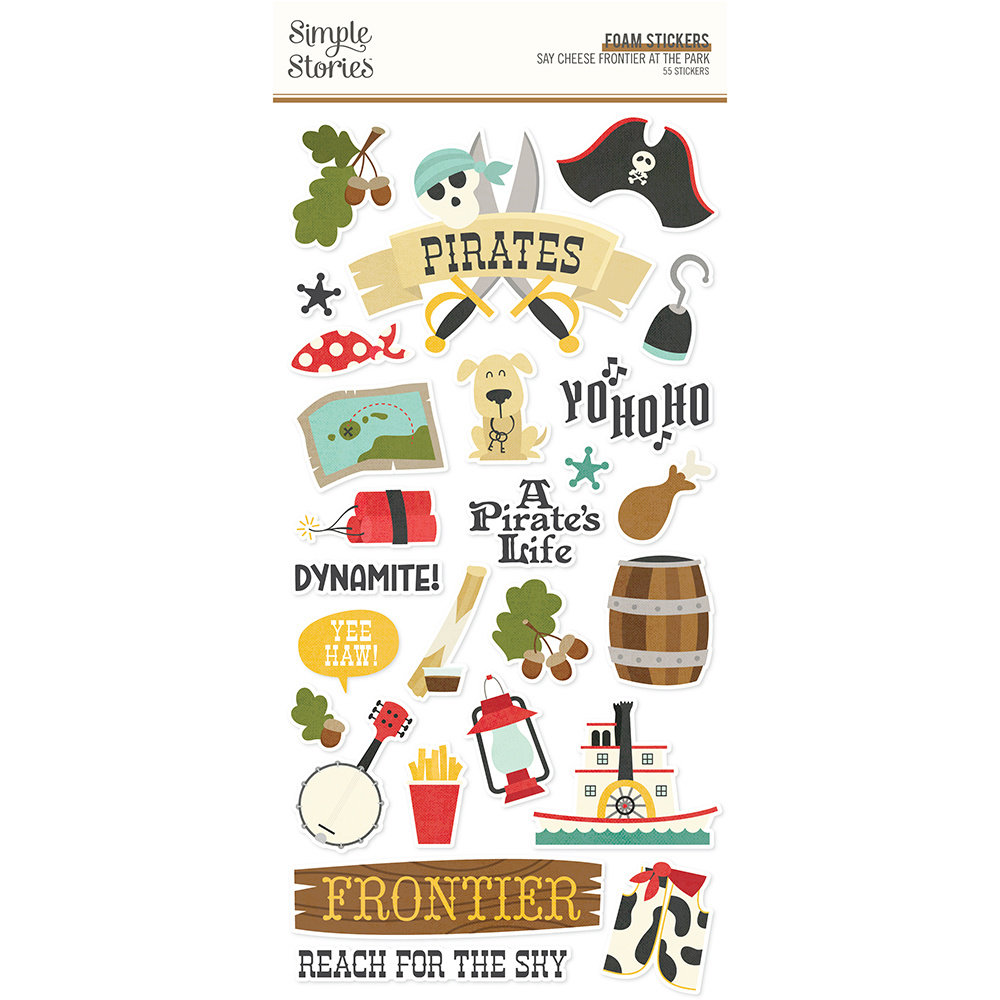Simple Stories Say Cheese Frontier At The Park Foam Stickers (17989) (DISCONTINUED)