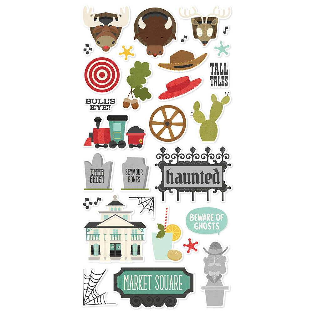 Simple Stories Say Cheese Frontier At The Park Foam Stickers (17989) (DISCONTINUED)