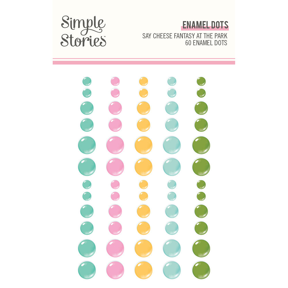 Simple Stories Say Cheese Fantasy At The Park Enamel Dots (17943) (DISCONTINUED)