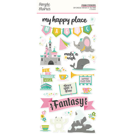Simple Stories Say Cheese Fantasy At The Park Foam Stickers (17941) (DISCONTINUED)