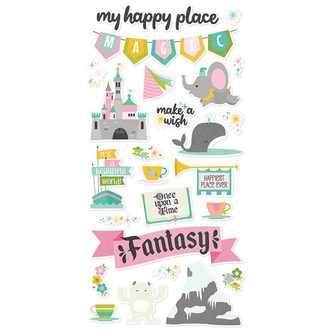 Simple Stories Say Cheese Fantasy At The Park Foam Stickers (17941) (DISCONTINUED)