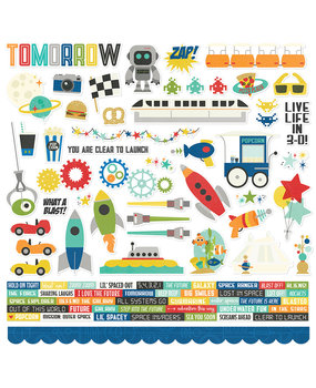 Simple Stories Say Cheese Tomorrow At The Park Cardstock Stickers (17964) (DISCONTINUED)