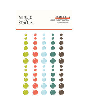 Simple Stories Simple Vintage Lakeside Enamel Dots (18030) (DISCONTINUED)
