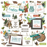 Simple Stories Simple Vintage Lakeside Banner Sticker (18002) (DISCONTINUED)