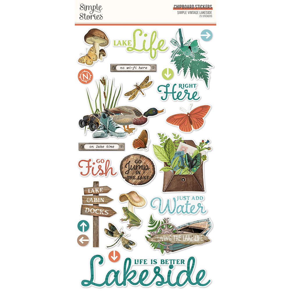 Simple Stories Simple Vintage Lakeside Chipboard (18021) (DISCONTINUED)