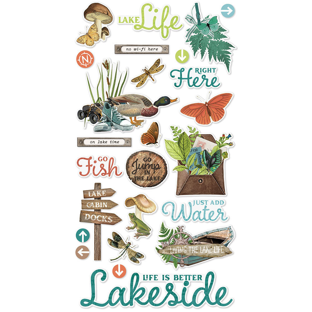 Simple Stories Simple Vintage Lakeside Chipboard (18021) (DISCONTINUED)