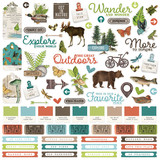 Simple Stories Simple Vintage Lakeside Cardstock Stickers (18001) (DISCONTINUED)