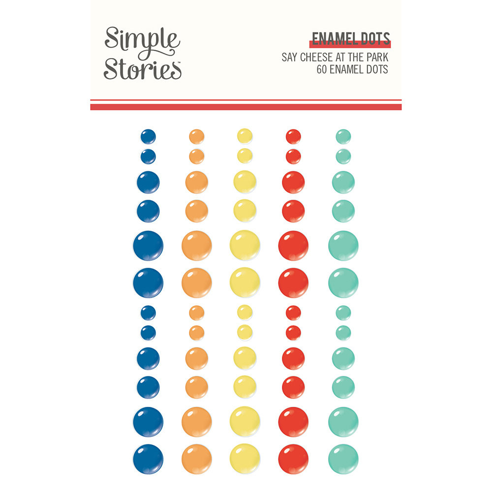 Simple Stories Say Cheese At The Park Enamel Dots (17923) (DISCONTINUED)