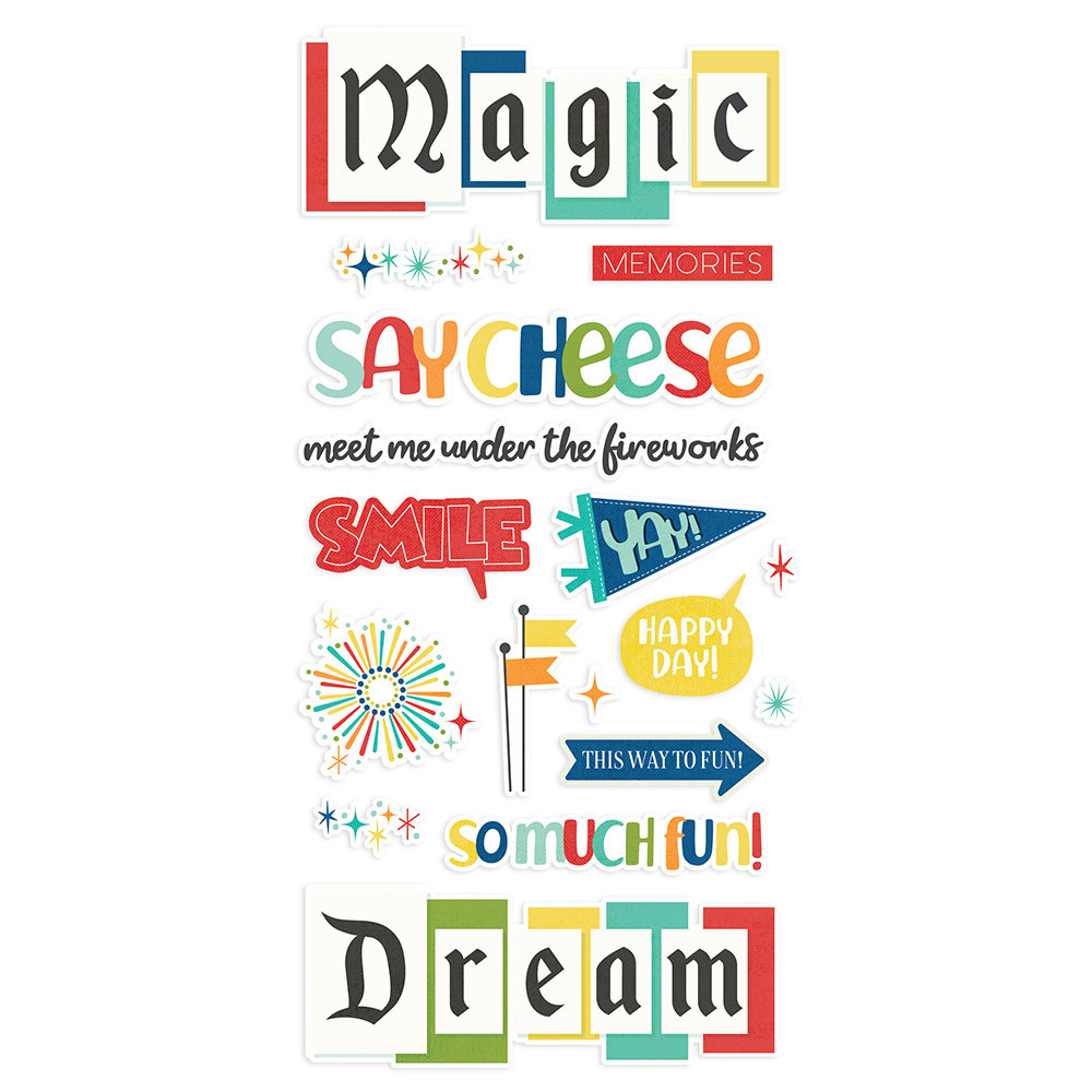 Simple Stories Say Cheese At The Park Foam Stickers (17918) (DISCONTINUED)