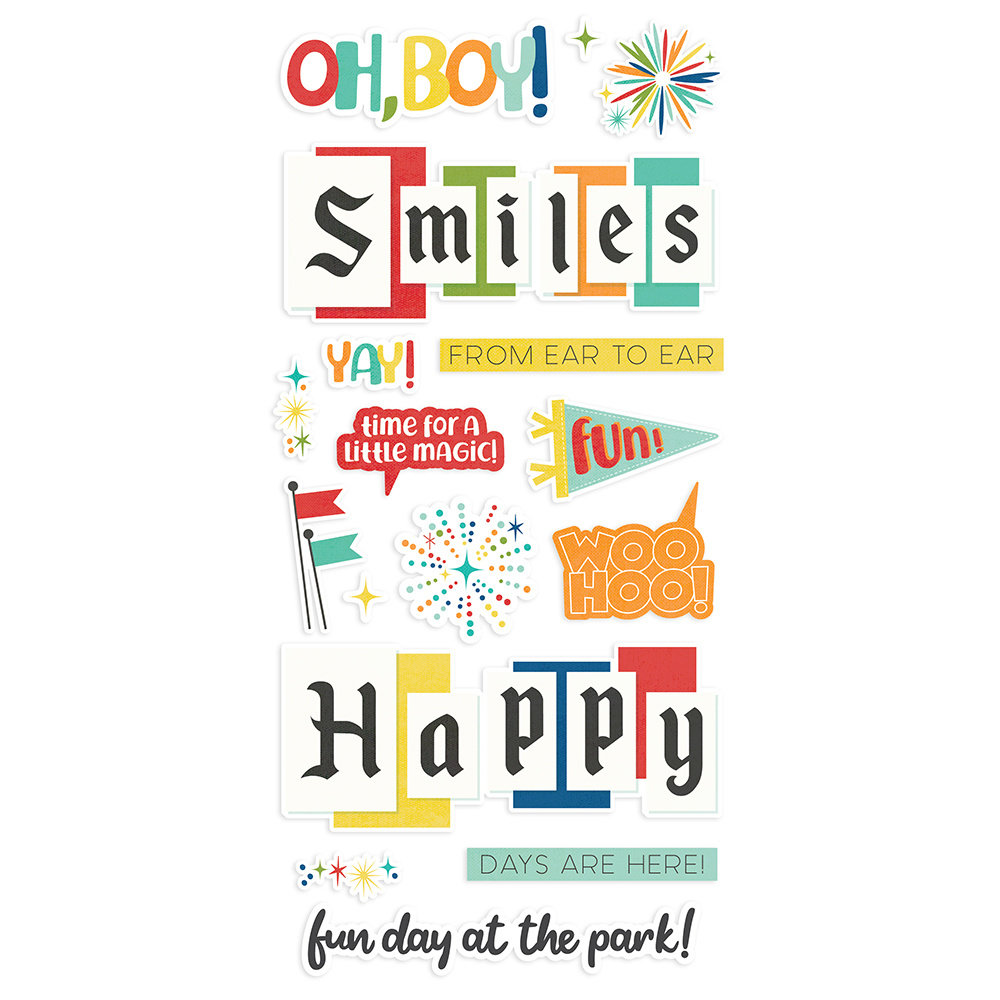 Simple Stories Say Cheese At The Park Foam Stickers (17918) (DISCONTINUED)