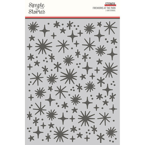 Simple Stories Say Cheese At The Park Stencil Fireworks At The Park (17925) (DISCONTINUED)