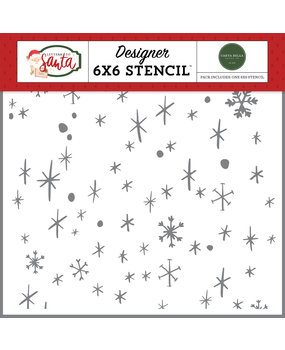 Carta Bella Very Merry Snow Stencil (CBLS155035) (OUTLET)
