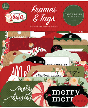 Carta Bella Letters To Santa Frames & Tags (CBLS155025) (OUTLET)