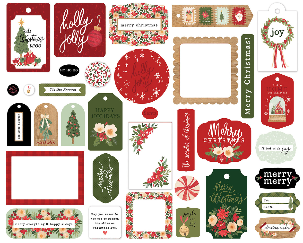 Carta Bella Letters To Santa Frames & Tags (CBLS155025) (OUTLET) Carta Bella Letters To Santa Frames & Tags (CBLS155025) (OUTLET)