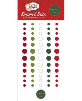 Carta Bella Letters To Santa Enamel Dots (CBLS155028) (OUTLET)