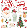 Carta Bella Letters To Santa Chipboard Accents (CBLS155021) (OUTLET)