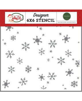 Carta Bella Christmas Day Snowfall Stencil (CBLS155033) (OUTLET)