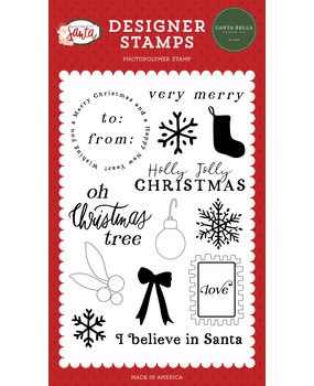 Carta Bella I Believe In Santa Clear Stamps (CBLS155044) (OUTLET)