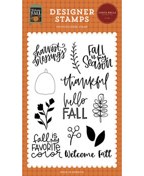 Carta Bella Harvest Blessings Clear Stamps (CBWF154047) (OUTLET)