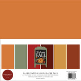 Carta Bella Welcome Fall 12x12 Inch Coordinating Solids Paper Pack (CBWF154015) (OUTLET)