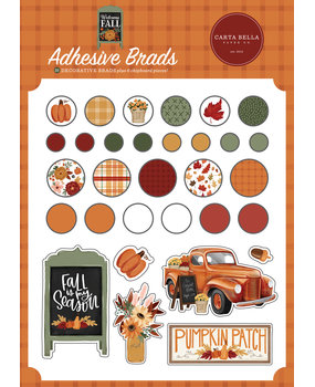 Carta Bella Welcome Fall Adhesive Brads (CBWF154020) (OUTLET)