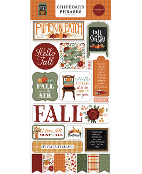 Carta Bella Welcome Fall Chipboard Phrases (CBWF154022) (OUTLET)
