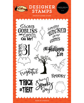 Carta Bella Frightful Clear Stamps (CBHP153040) (OUTLET)